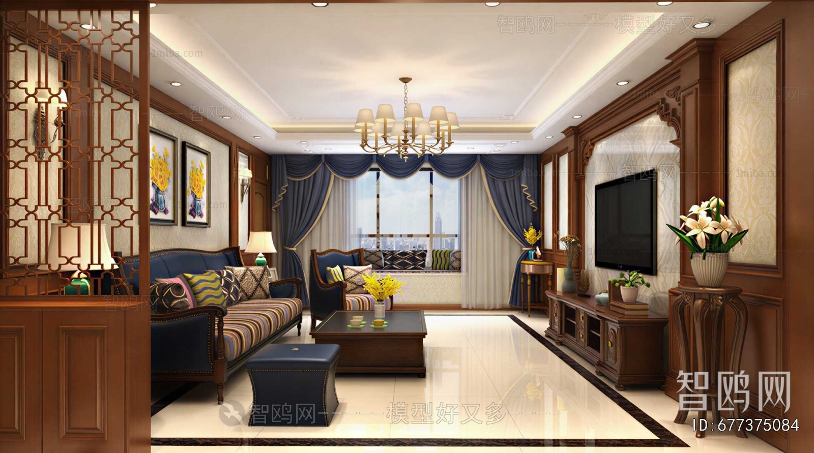 American Style A Living Room