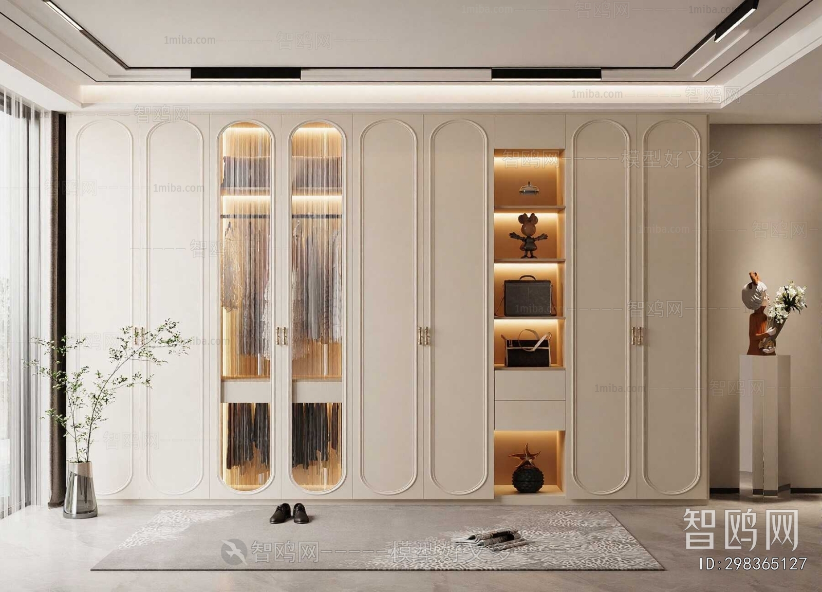 French Style Clothes Storage Area