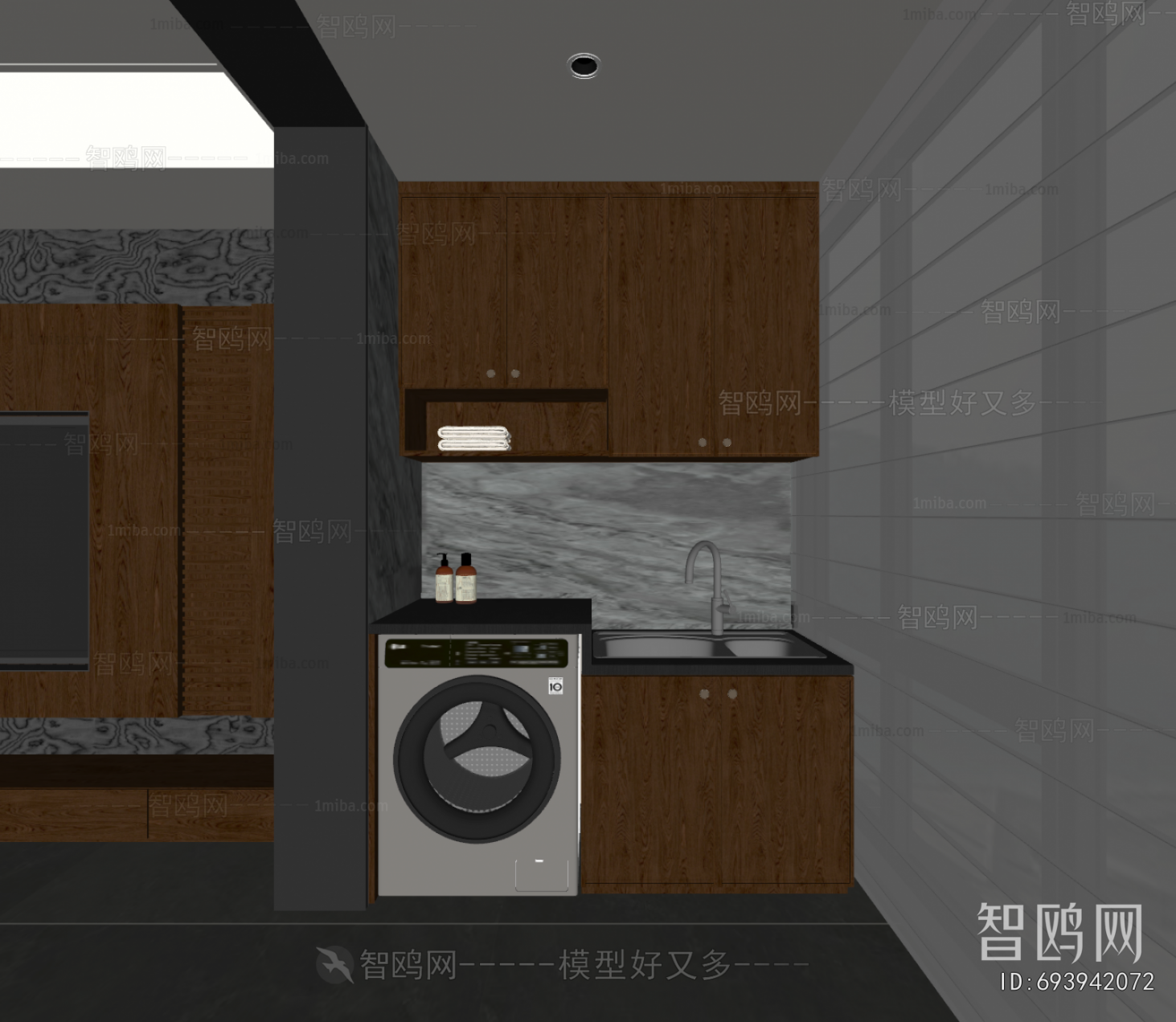 Modern Laundry Cabinet