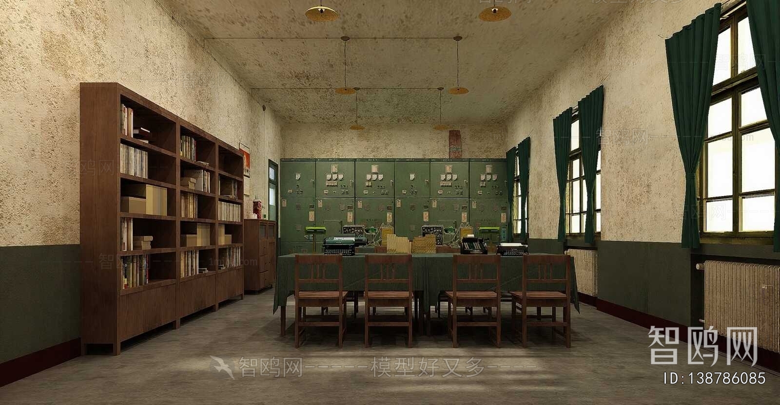 Retro Style Exhibition Hall