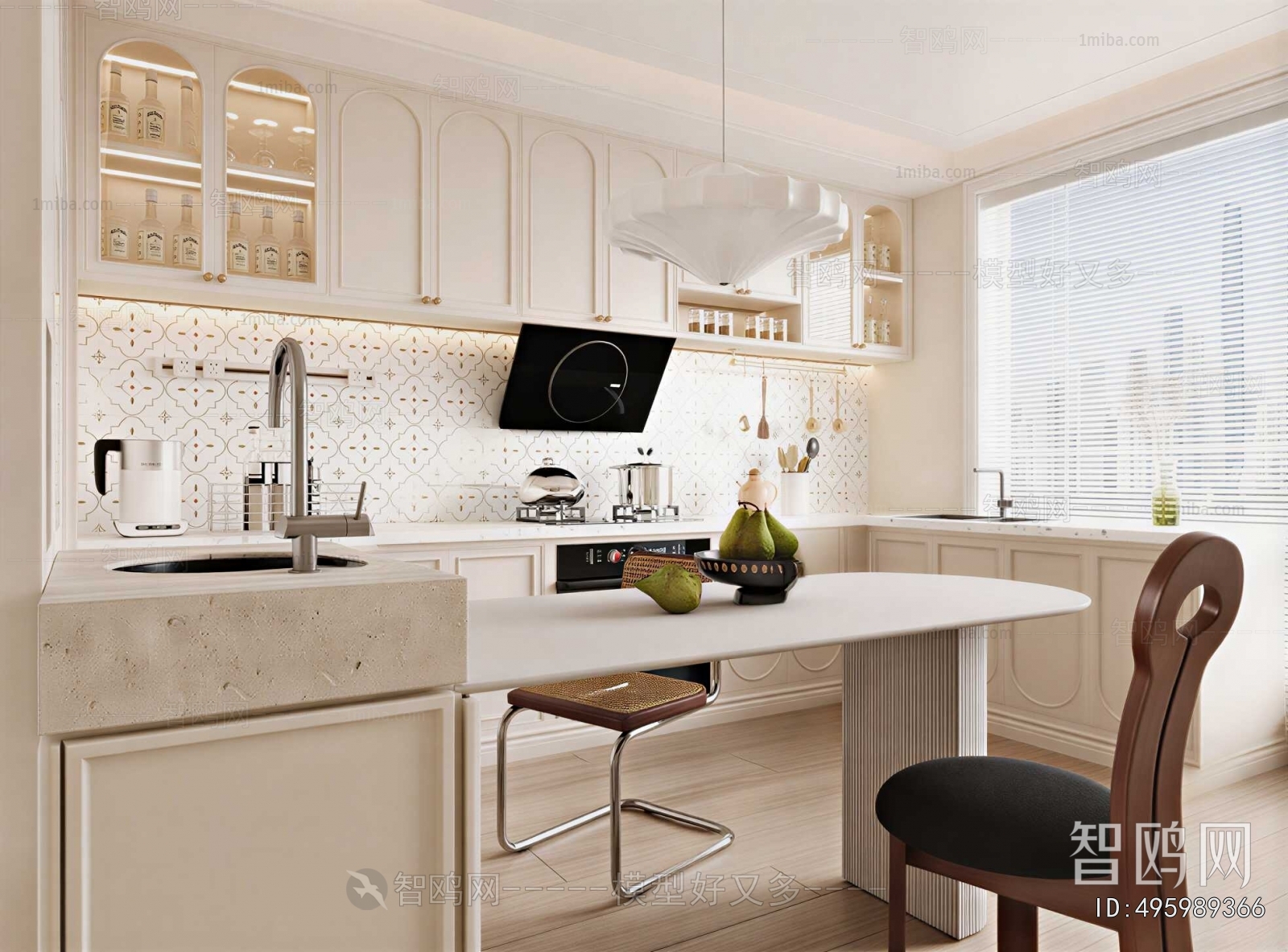 French Style Open Kitchen