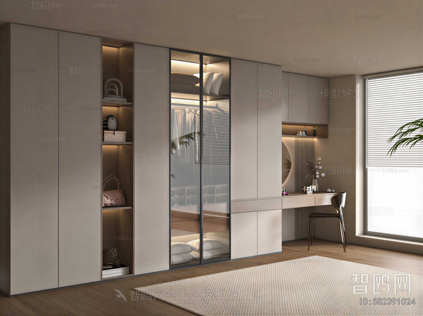 Modern Clothes Storage Area