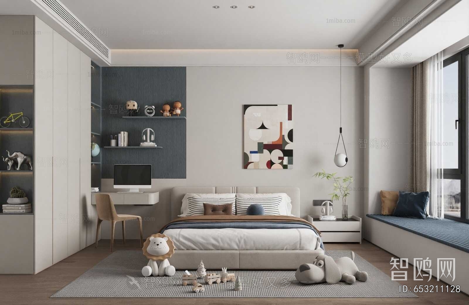 Modern Boy's Room And Son's Room