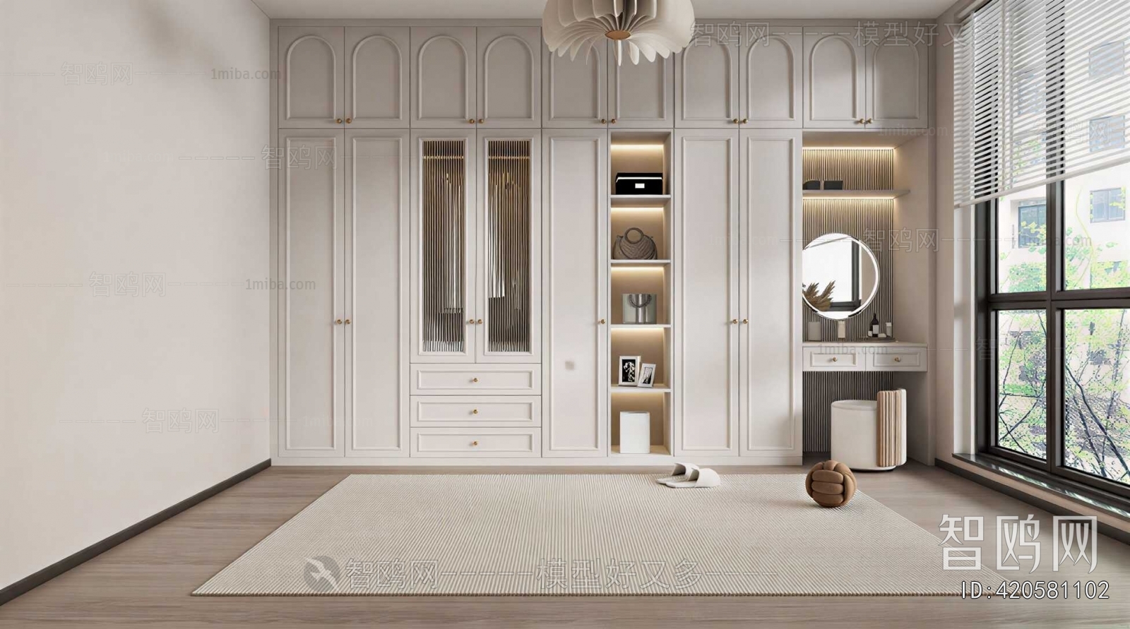 Modern Clothes Storage Area