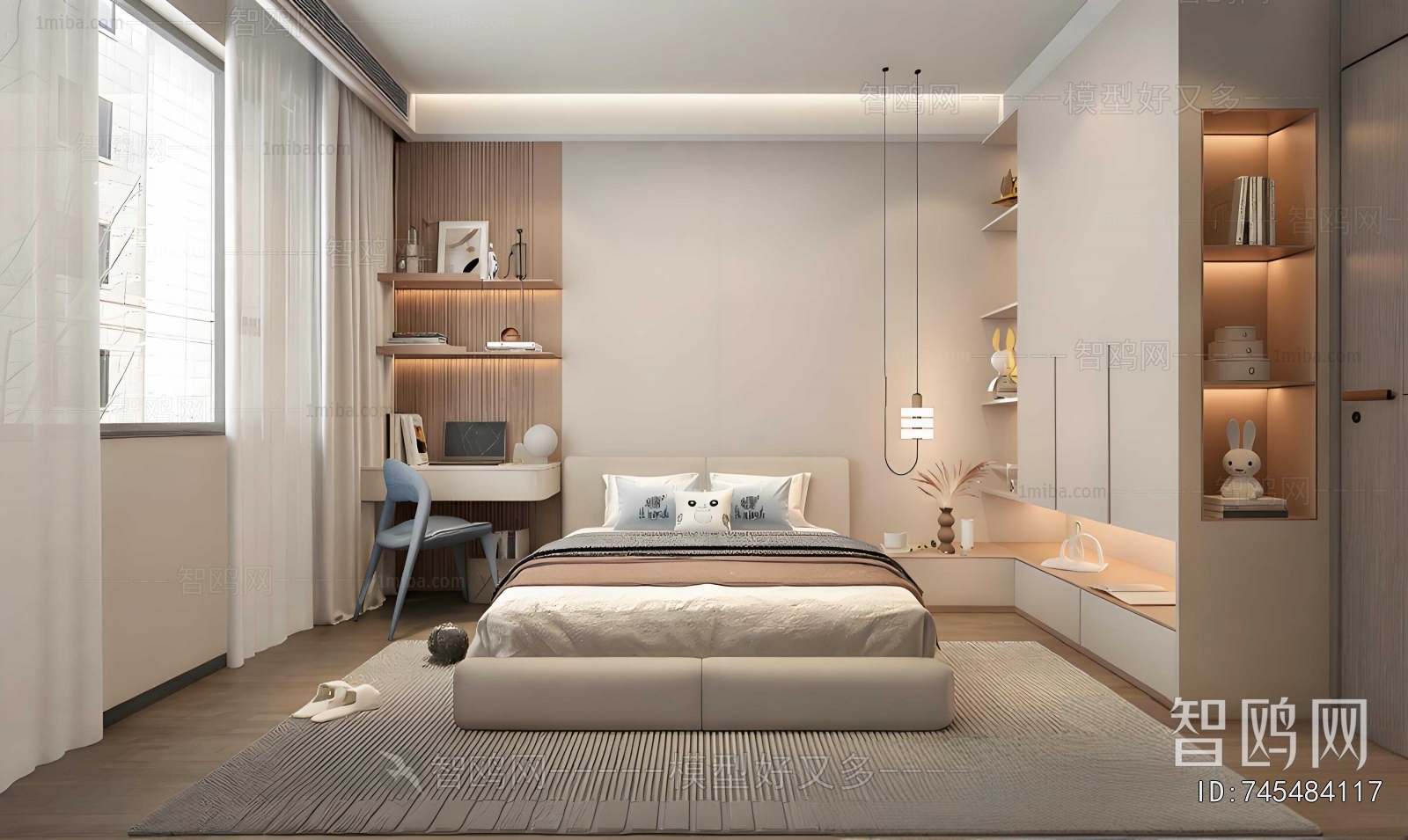 Modern Boy's Room And Son's Room