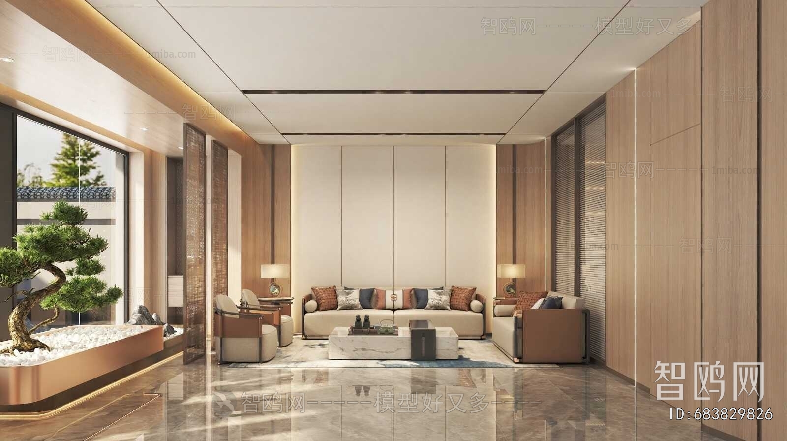New Chinese Style Lobby Hall