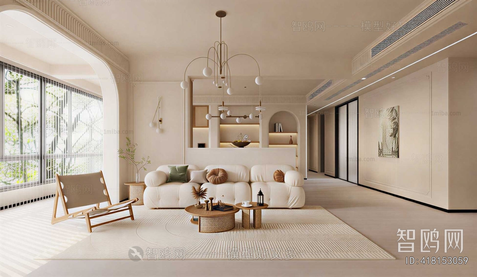 Wabi-sabi Style A Living Room