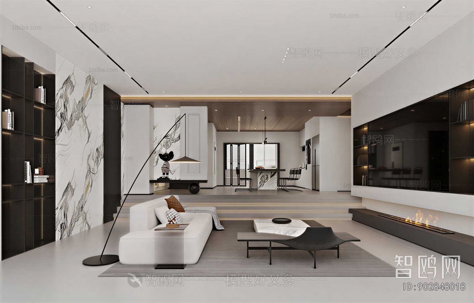 New Chinese Style A Living Room