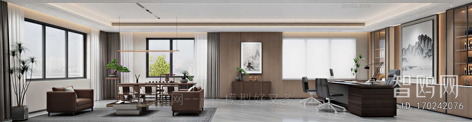 New Chinese Style Manager's Office