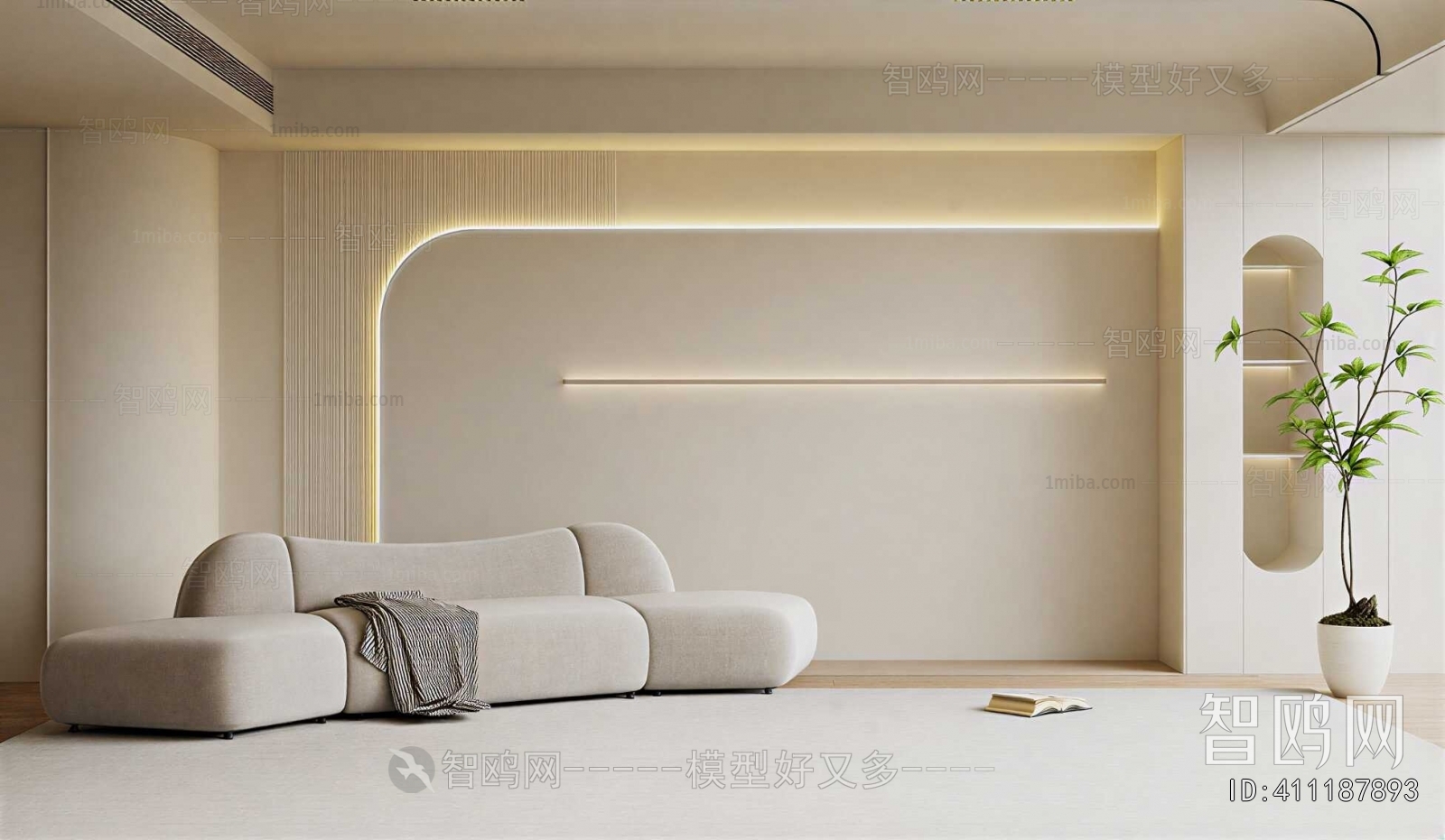 Wabi-sabi Style A Living Room