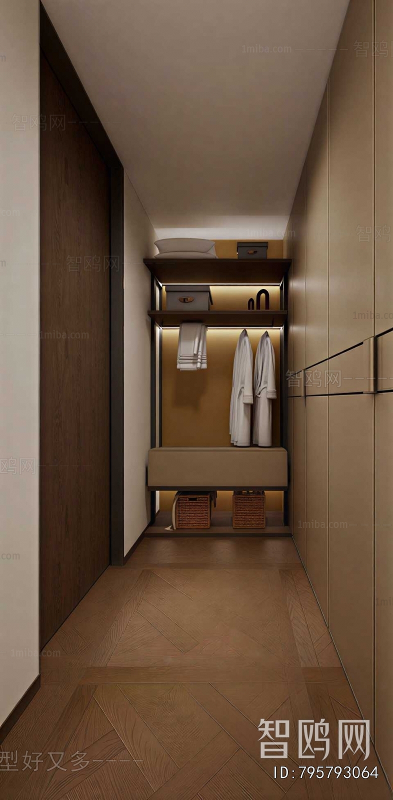 Modern Clothes Storage Area