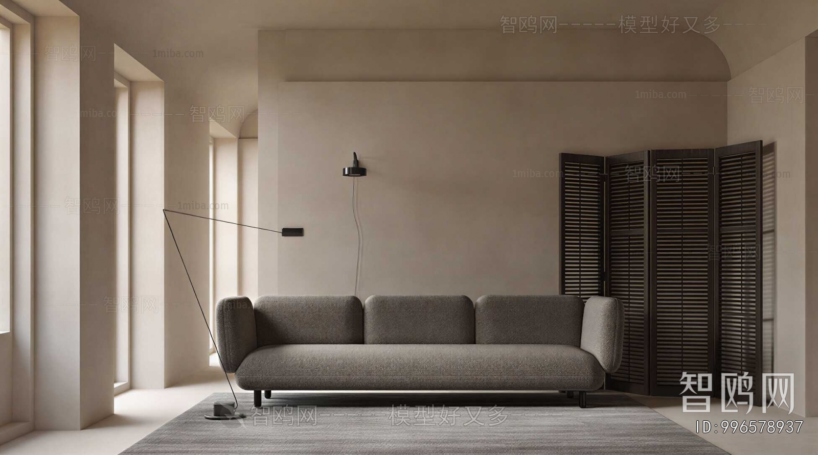 Modern Three-seat Sofa