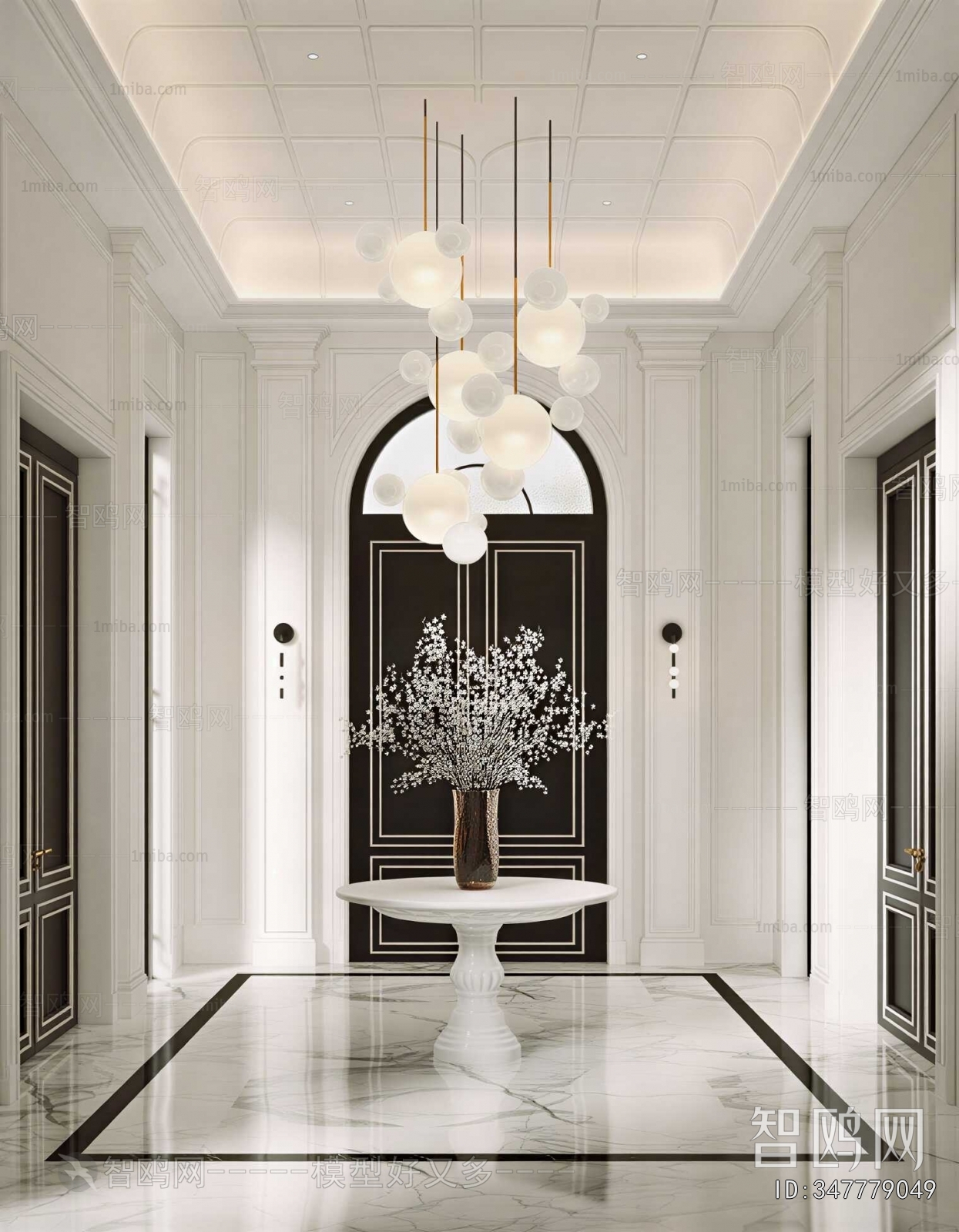 French Style Hallway