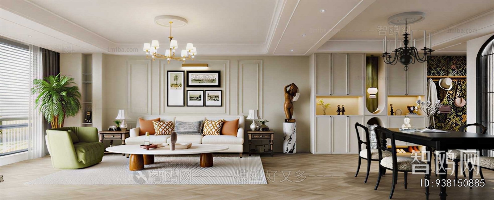 American Style A Living Room