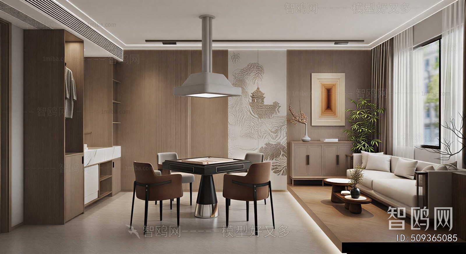 New Chinese Style Chess And Card Room