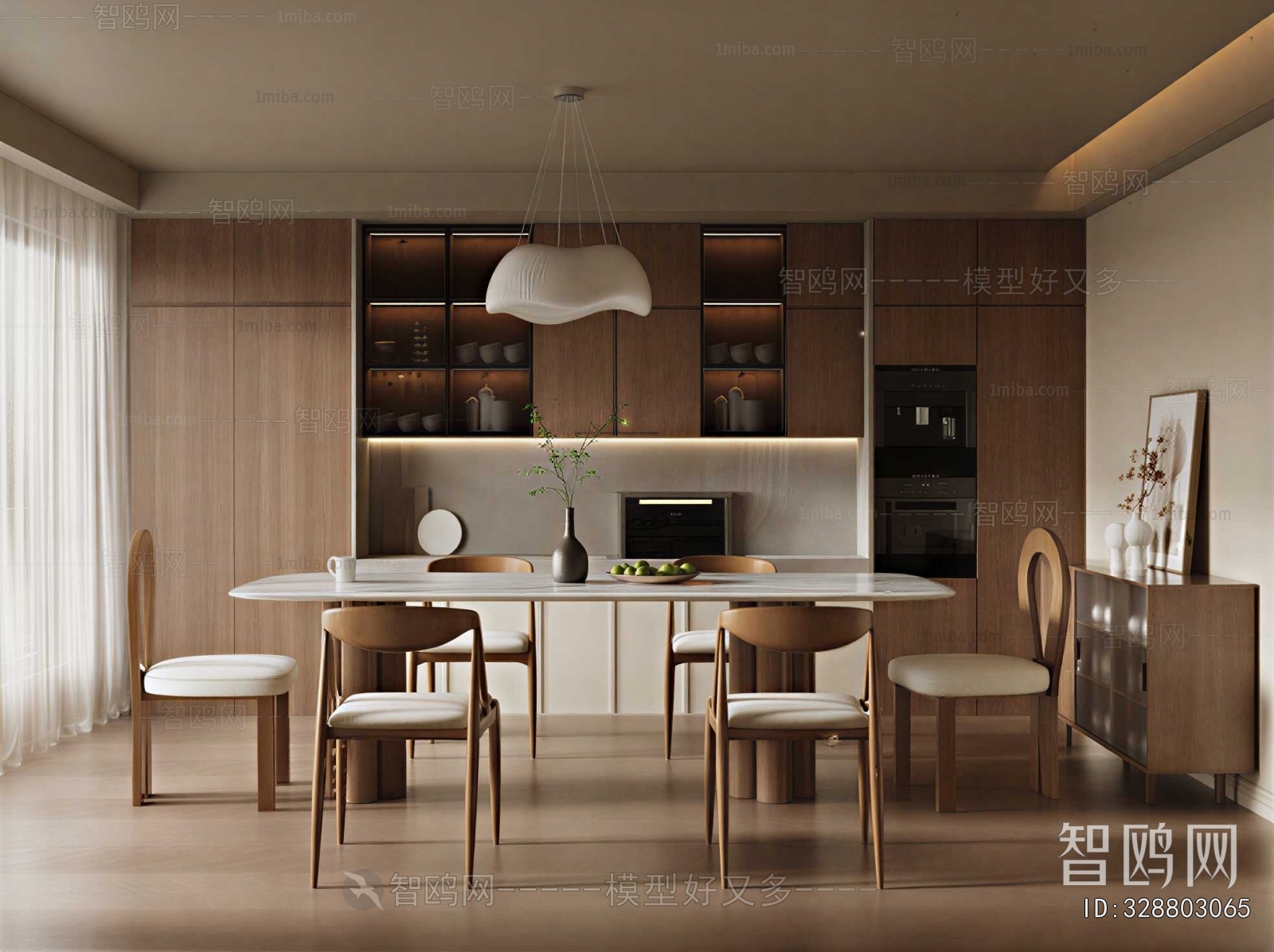 Wabi-sabi Style Dining Room