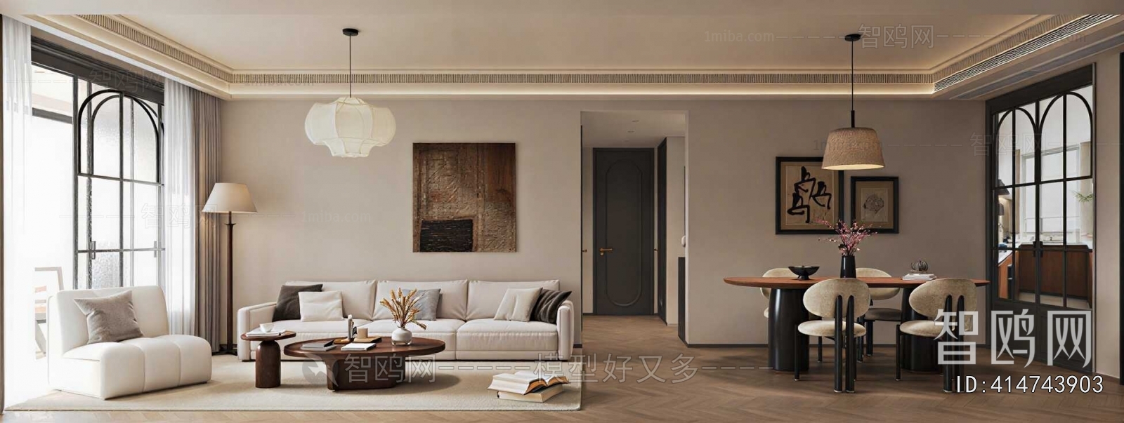 Wabi-sabi Style A Living Room