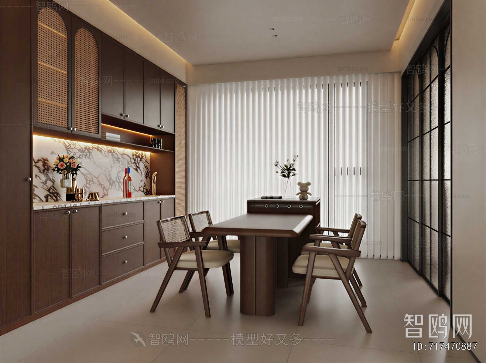 New Chinese Style Dining Room