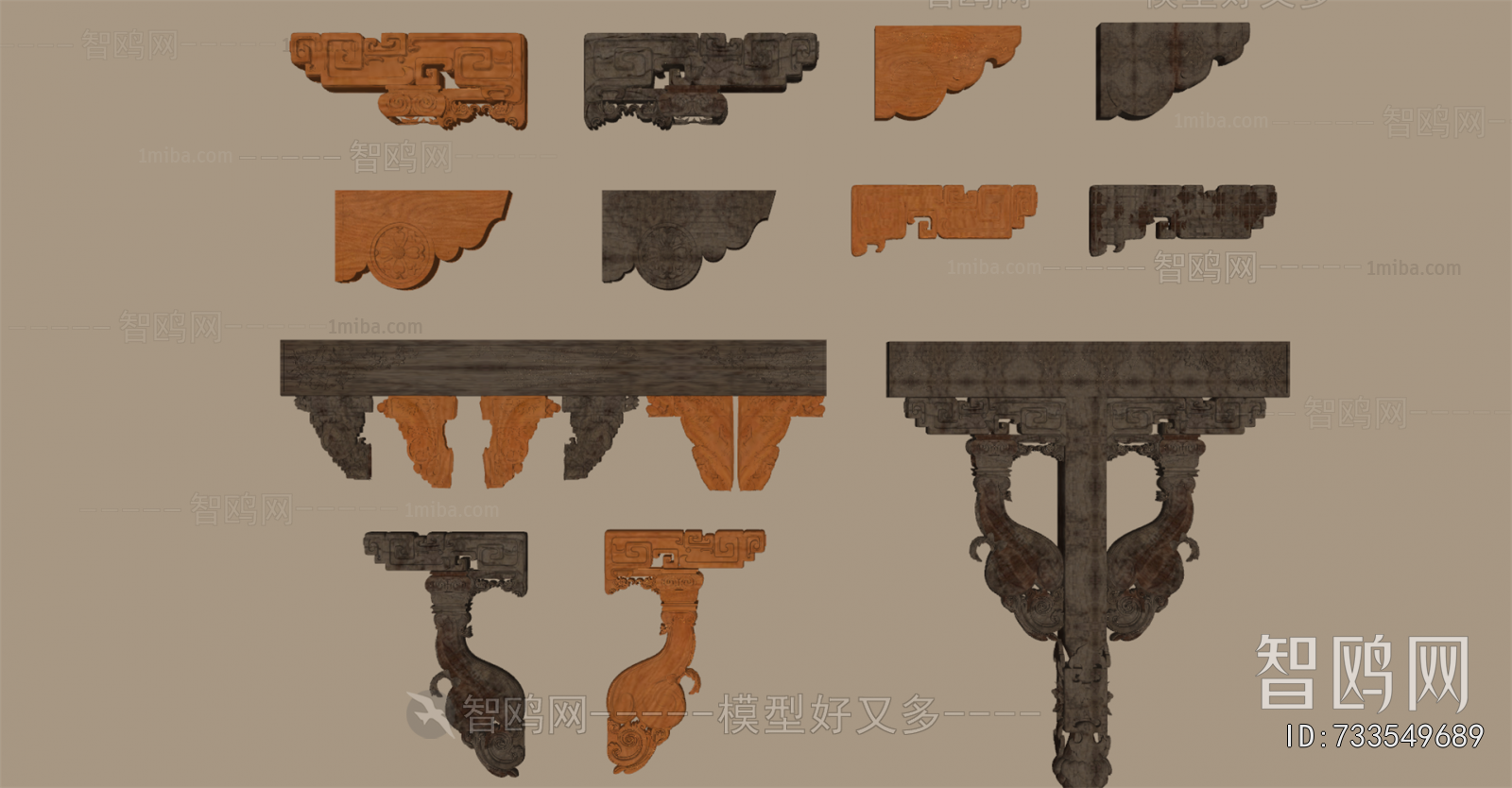 Chinese Style Building Component