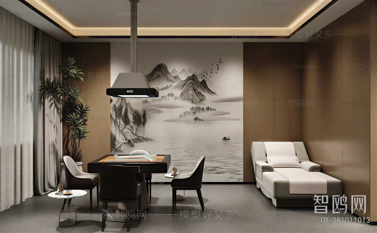 New Chinese Style Chess And Card Room