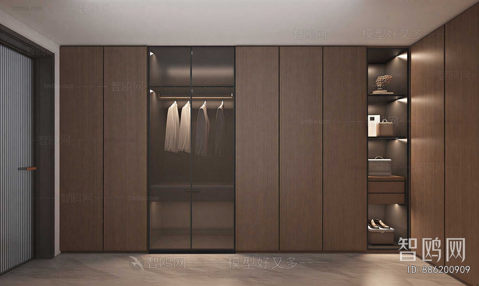 Modern Clothes Storage Area