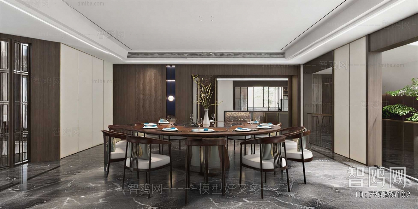 New Chinese Style A Living Room