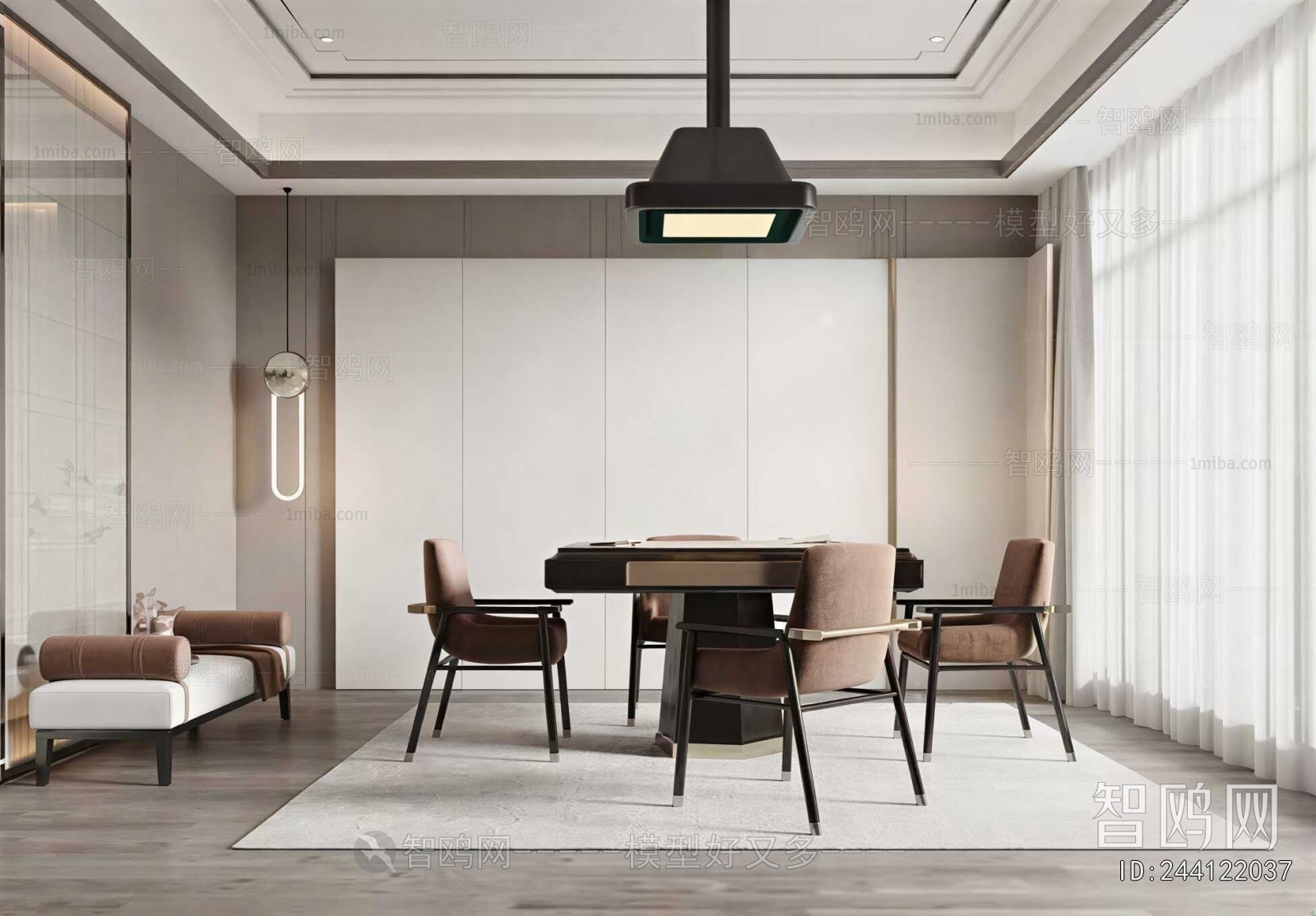 New Chinese Style Chess And Card Room