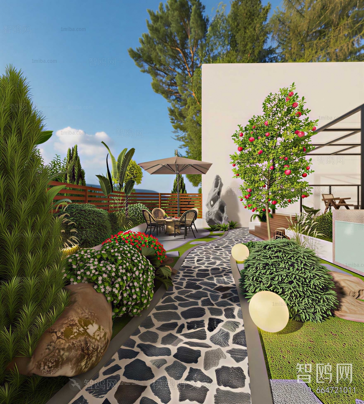 Modern Courtyard/landscape