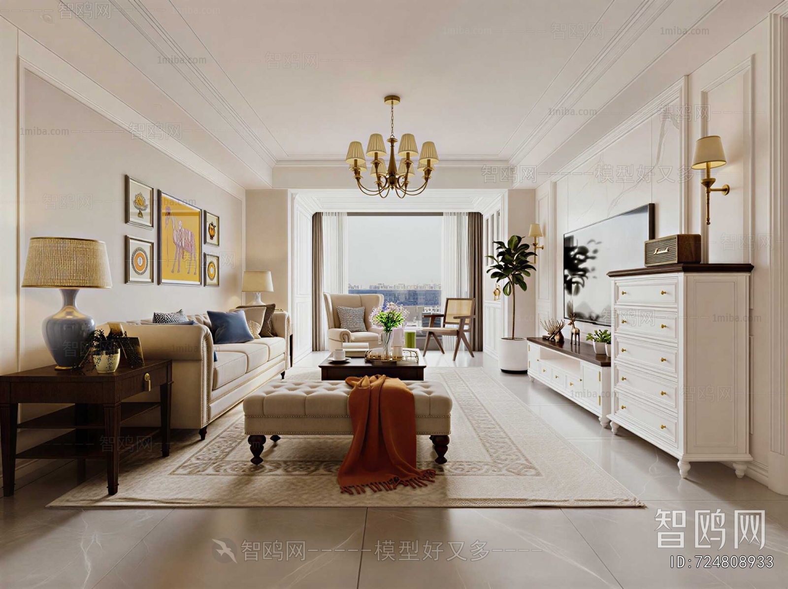 American Style A Living Room