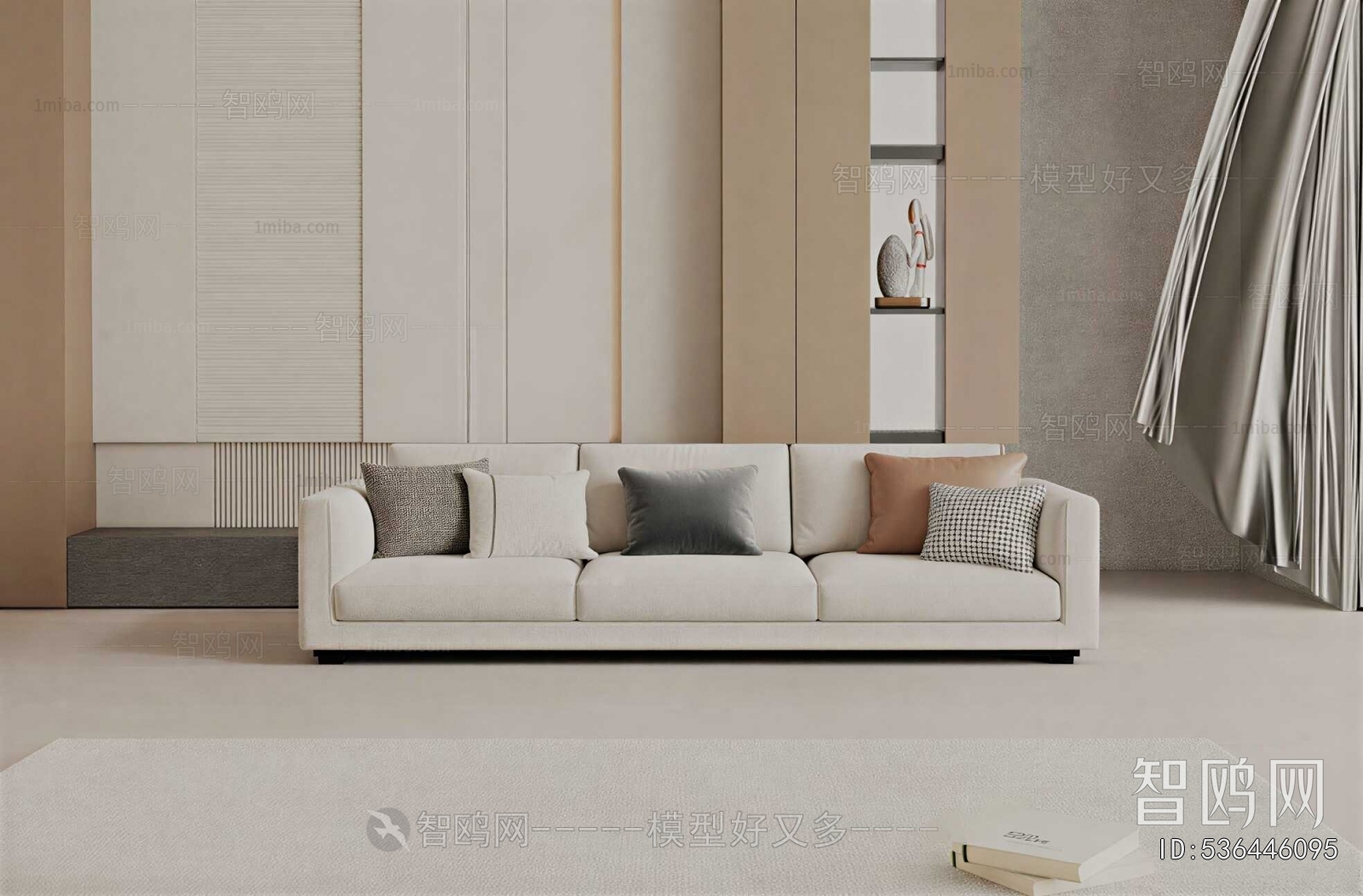 Modern Three-seat Sofa