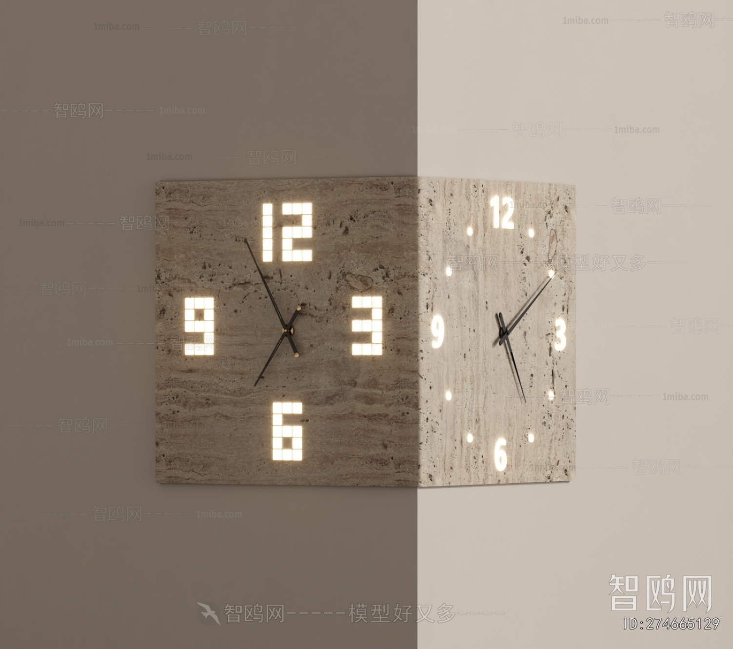 Wabi-sabi Style Wall Clock