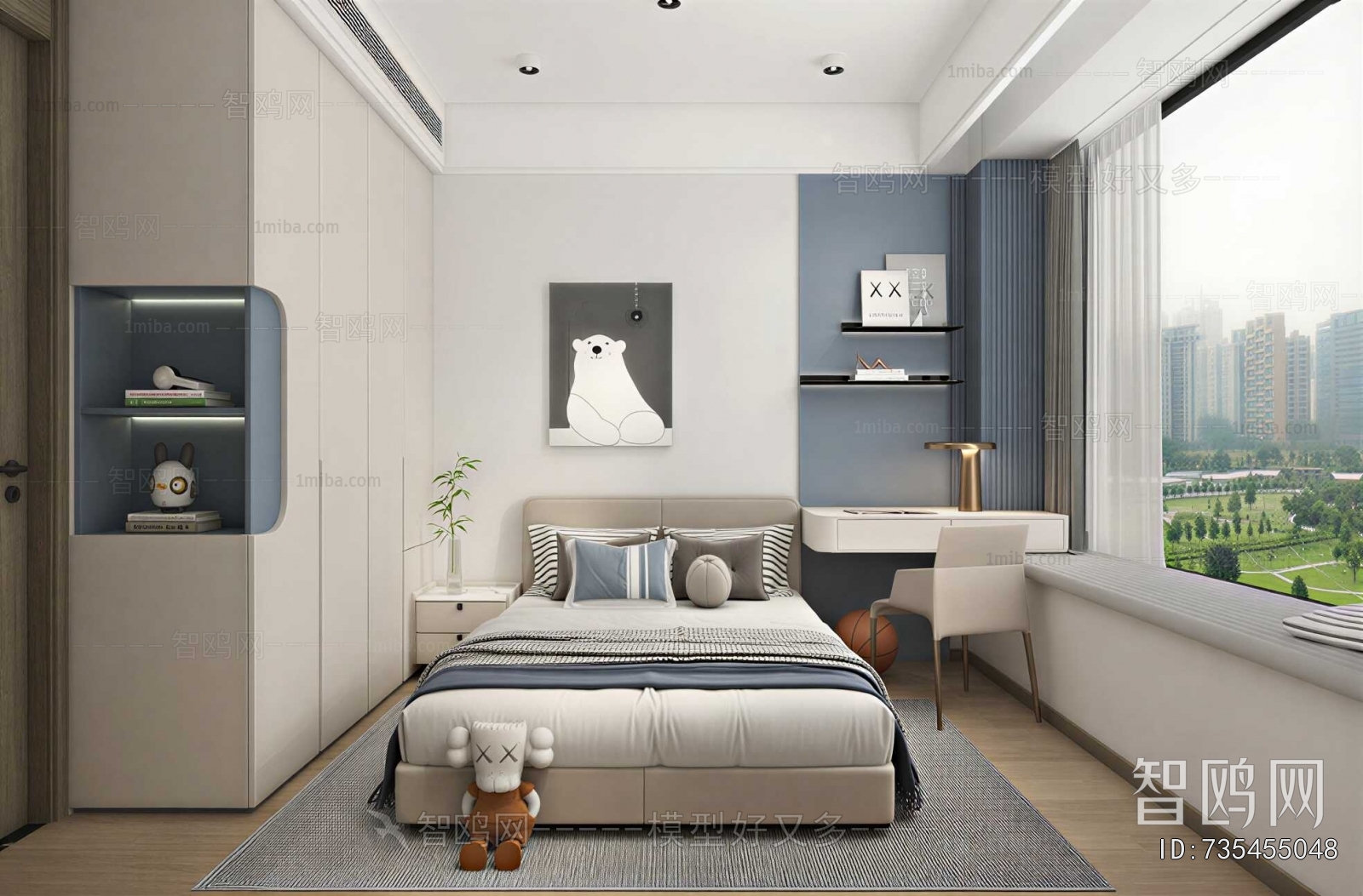 Modern Boy's Room And Son's Room