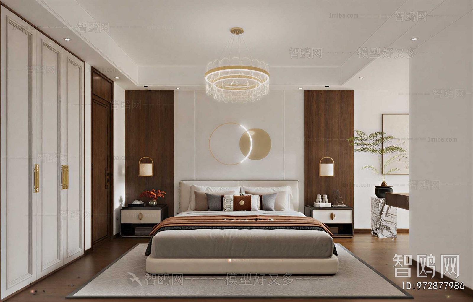 New Chinese Style Bedroom