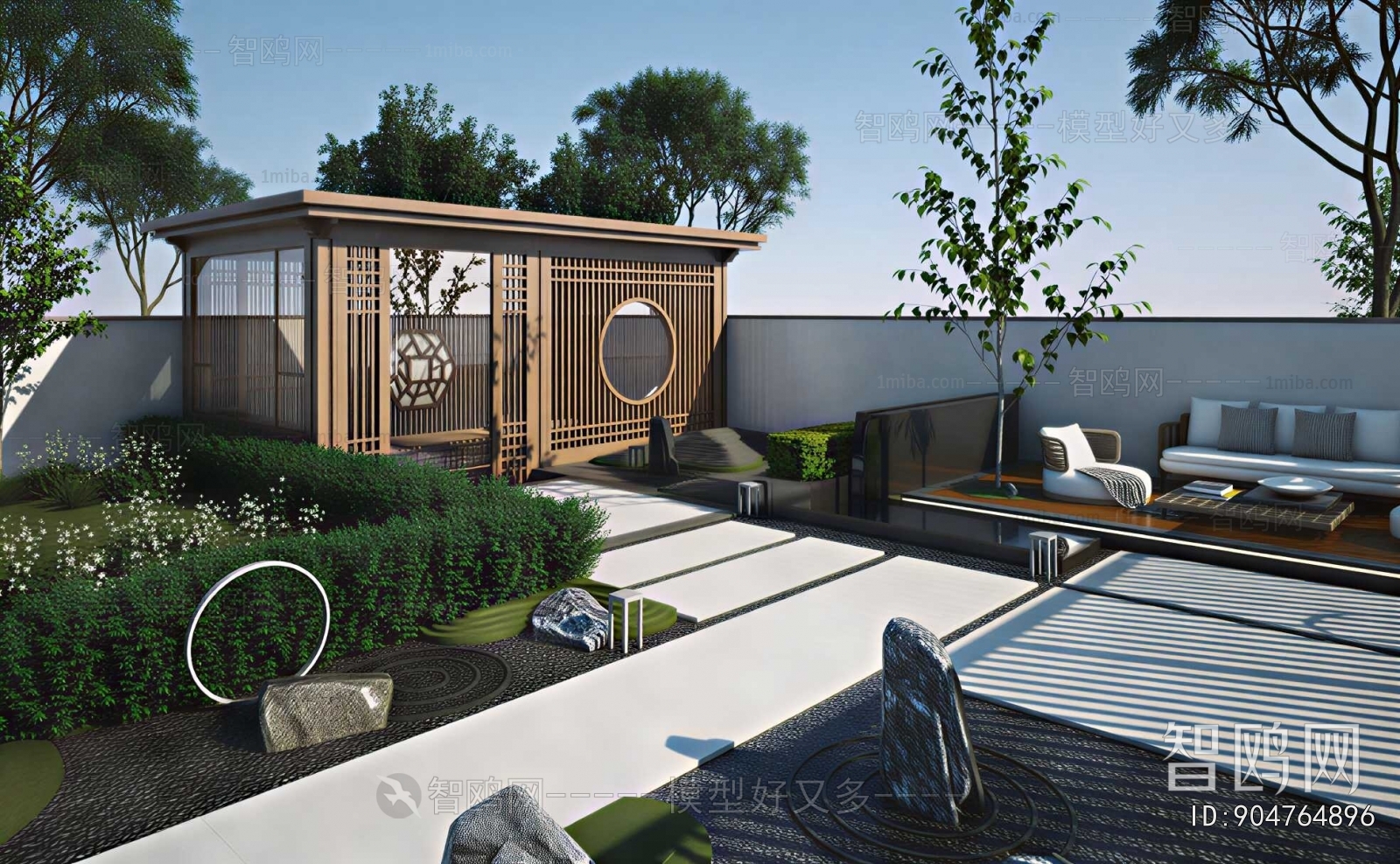 Modern Courtyard/landscape