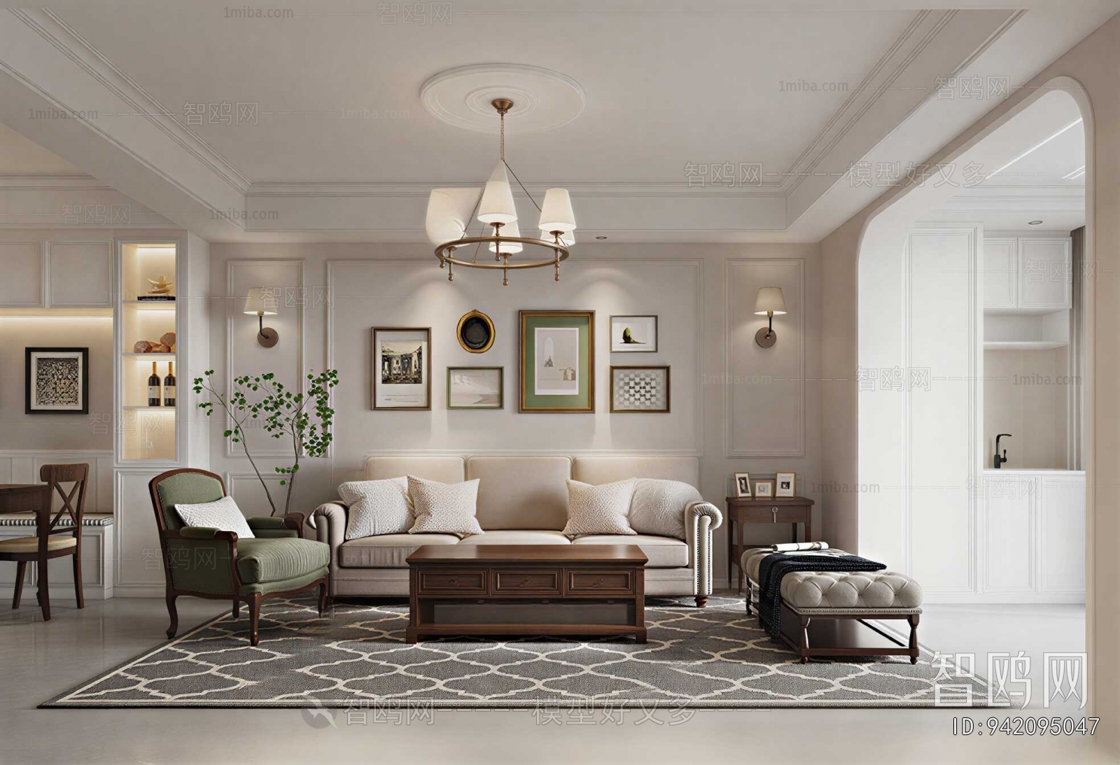 American Style A Living Room