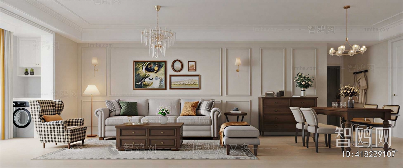 American Style A Living Room