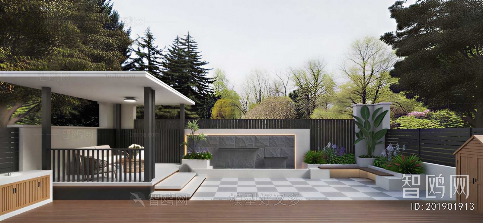 Modern Courtyard/landscape