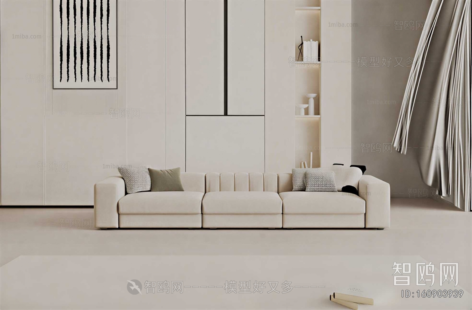 Modern Three-seat Sofa