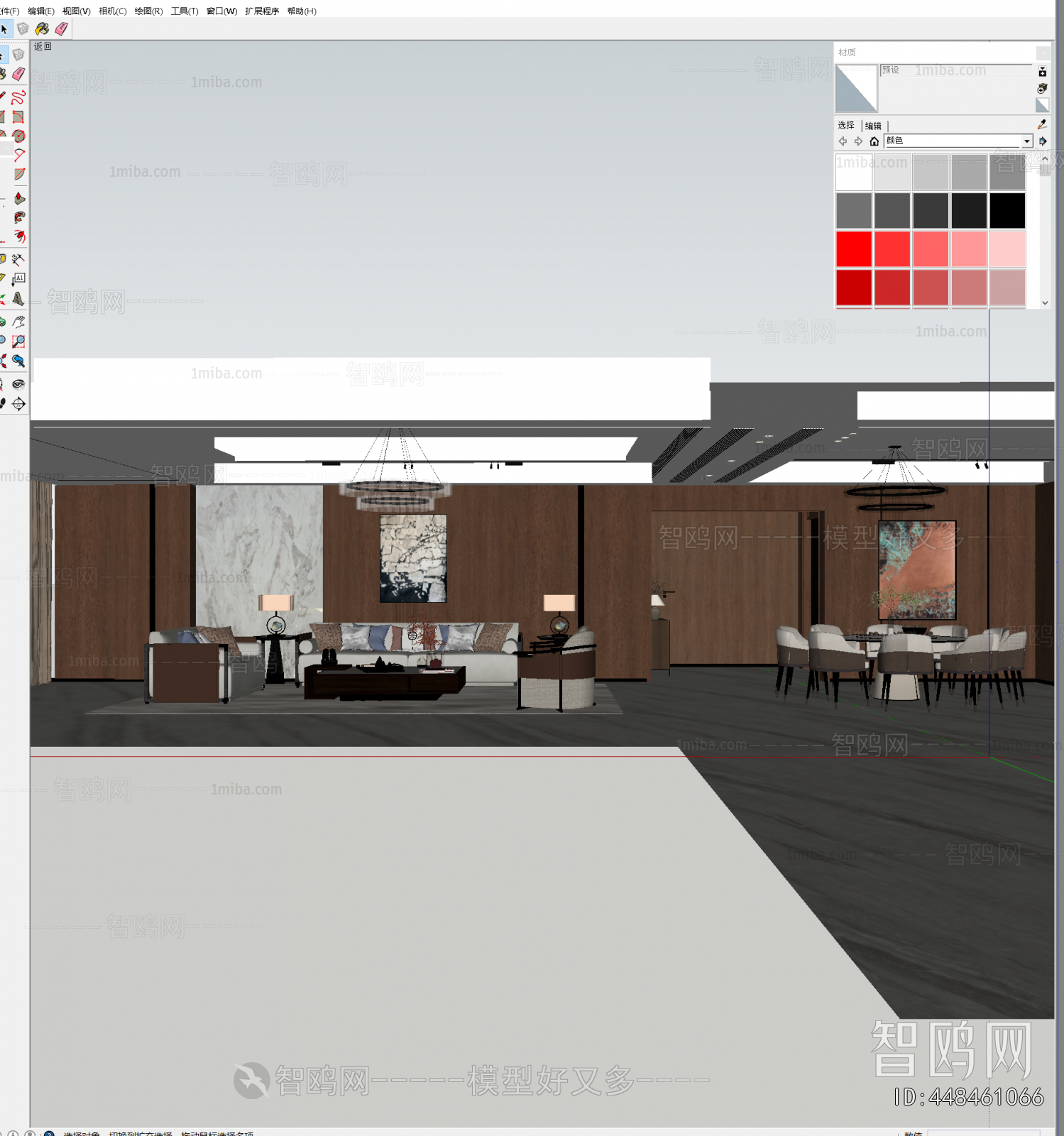 New Chinese Style A Living Room