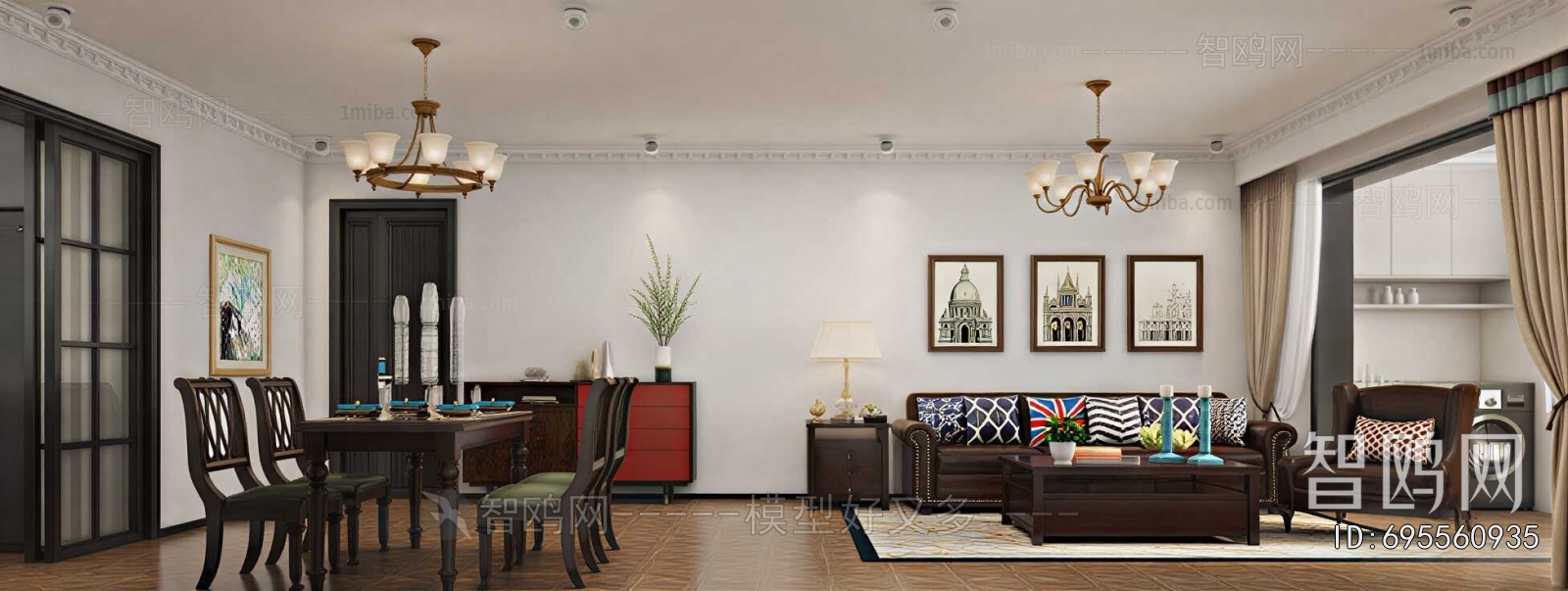 American Style A Living Room