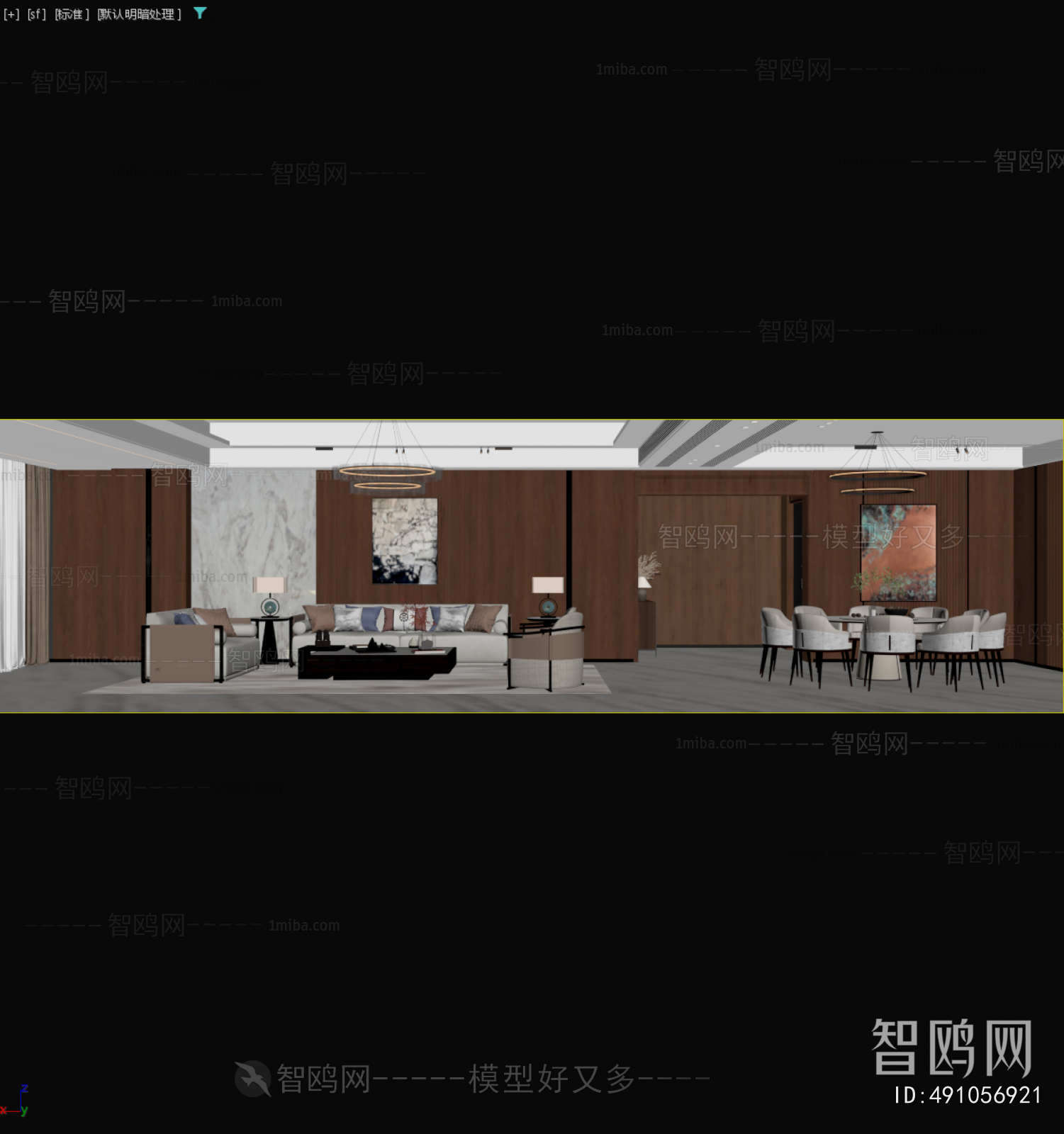 New Chinese Style A Living Room