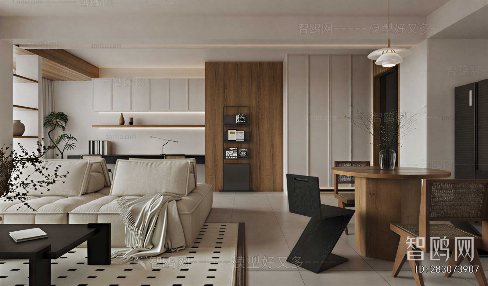 Wabi-sabi Style A Living Room