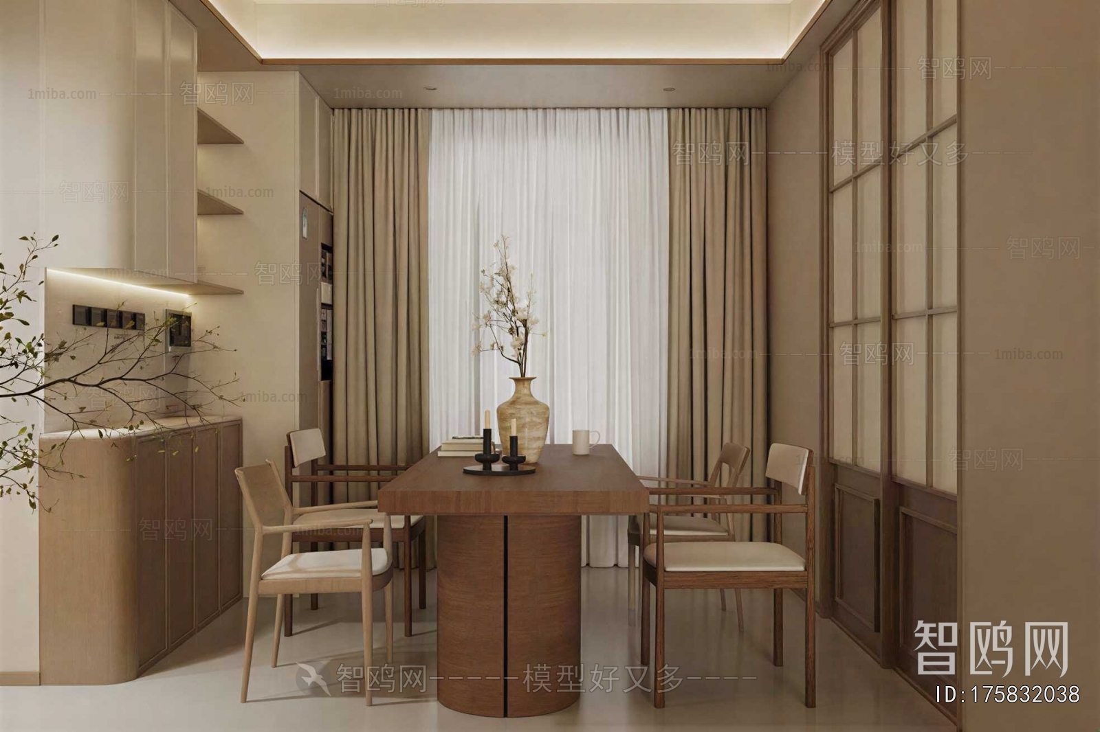 New Chinese Style Dining Room