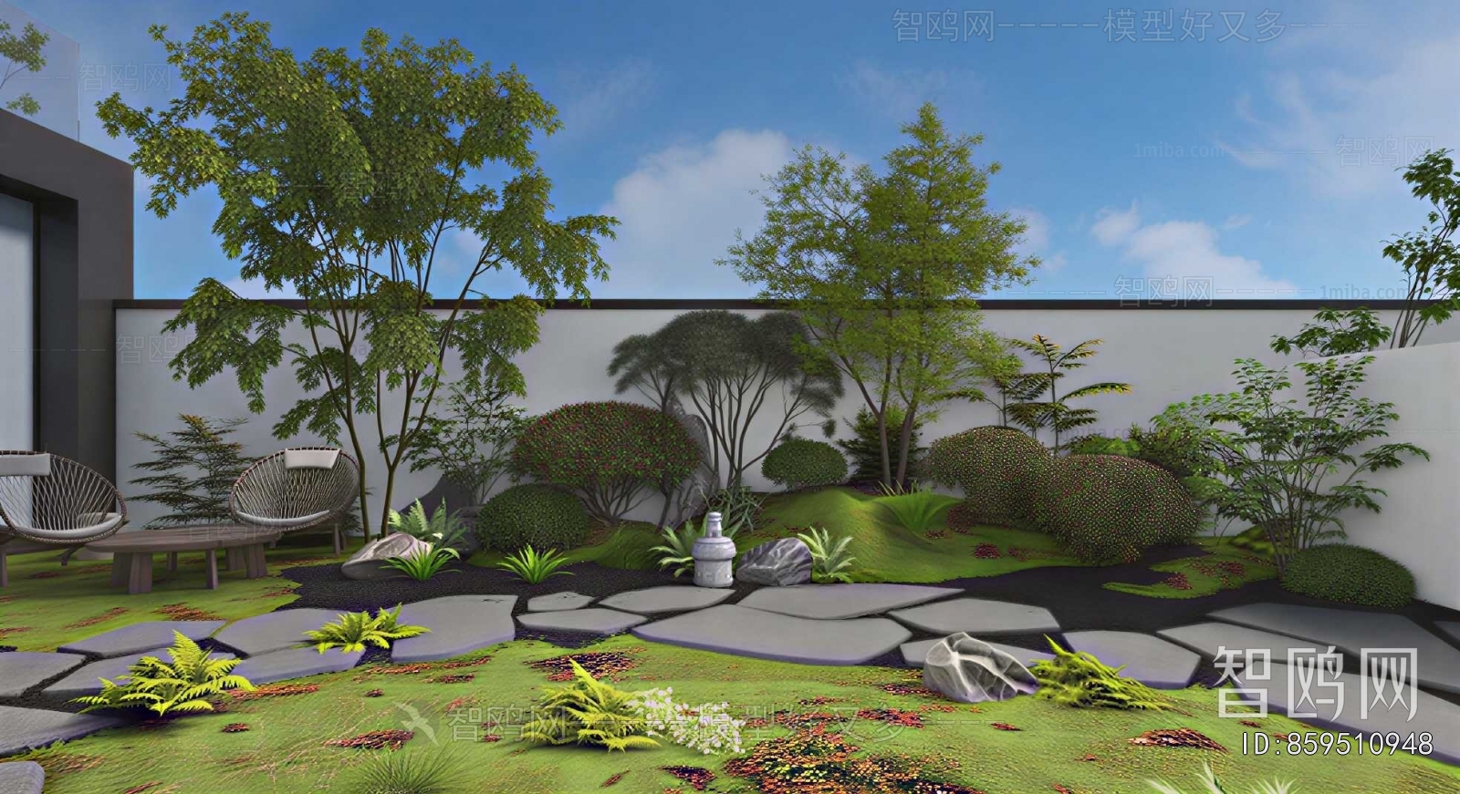 New Chinese Style Courtyard/landscape