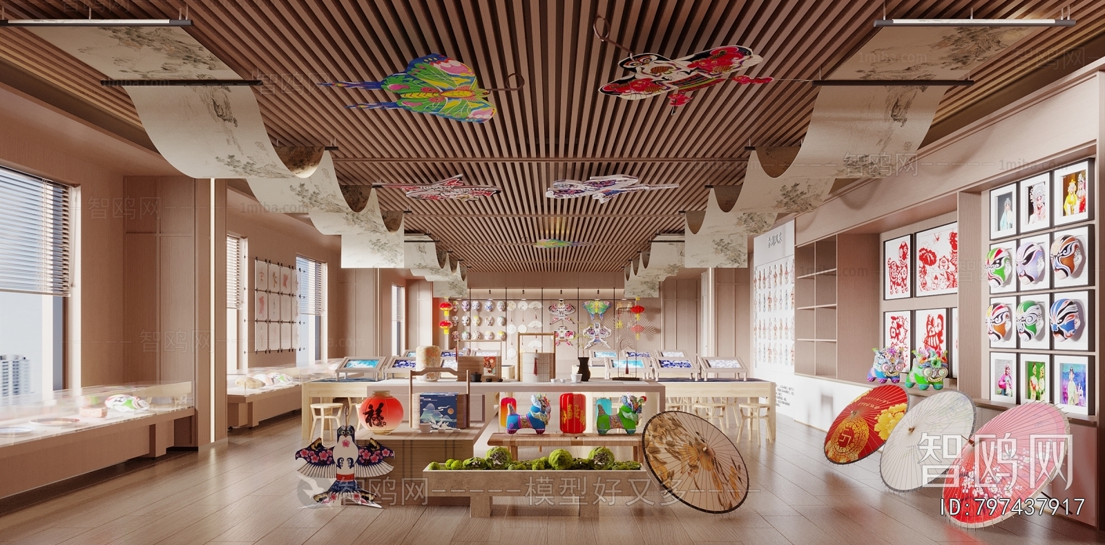 New Chinese Style Exhibition Hall