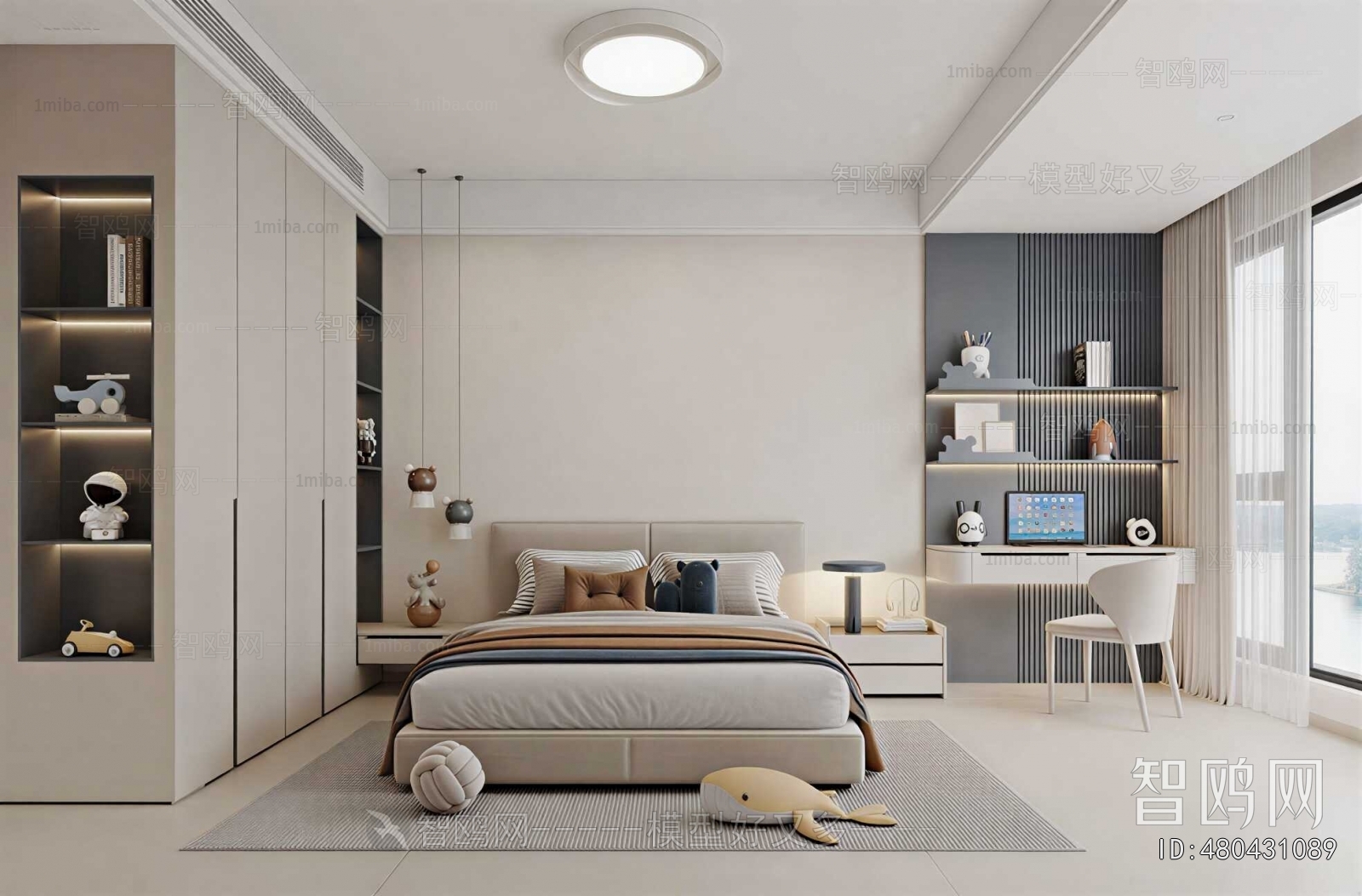 Modern Boy's Room And Son's Room