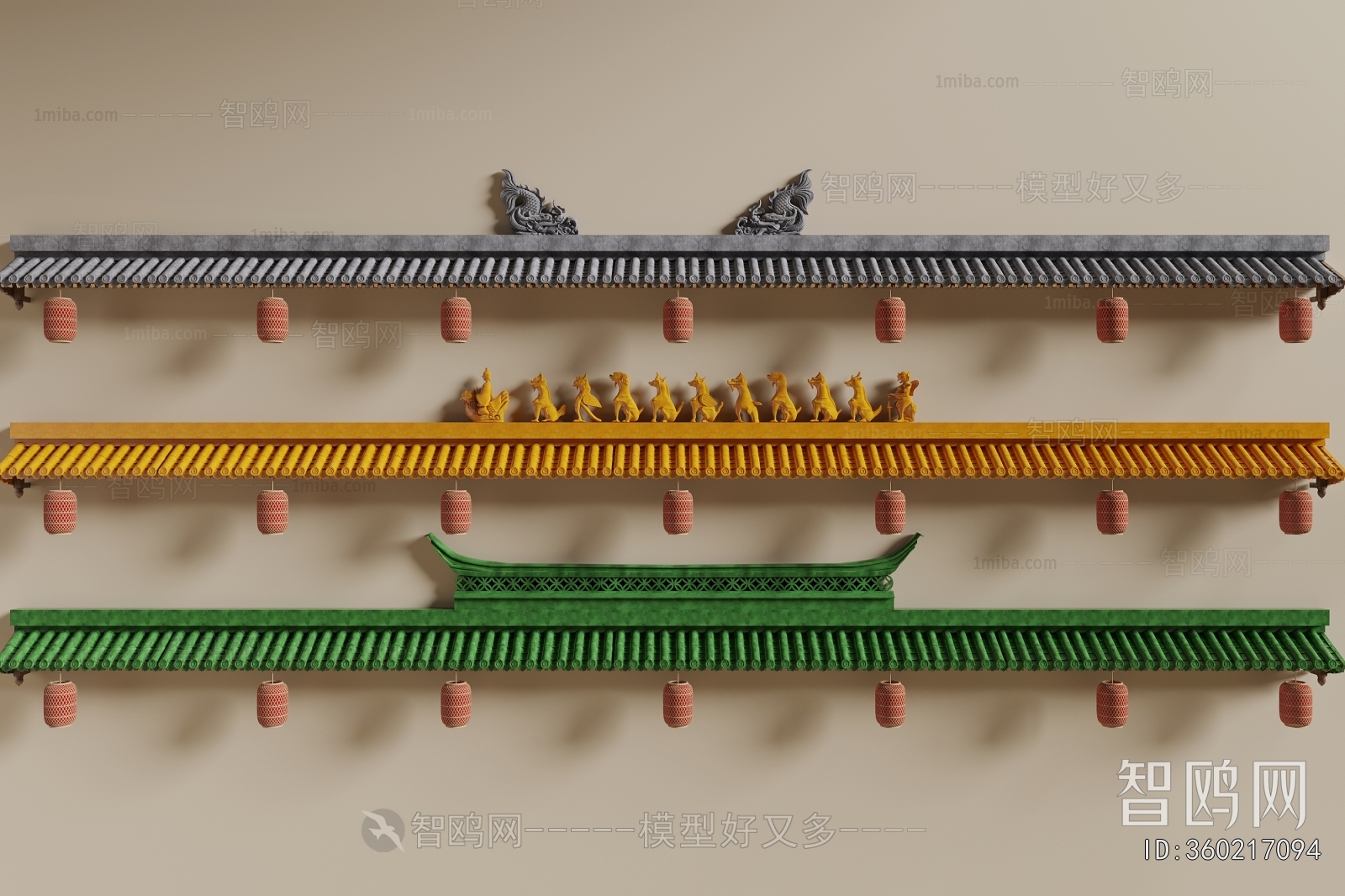 Chinese Style Building Component