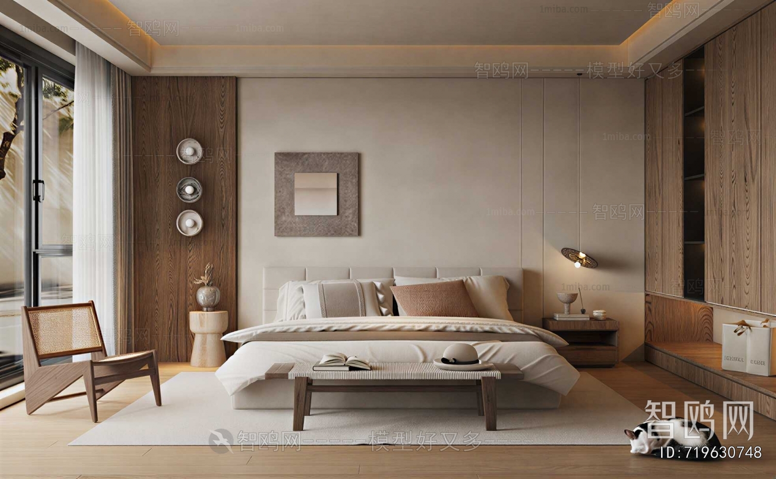 Wabi-sabi Style Bedroom