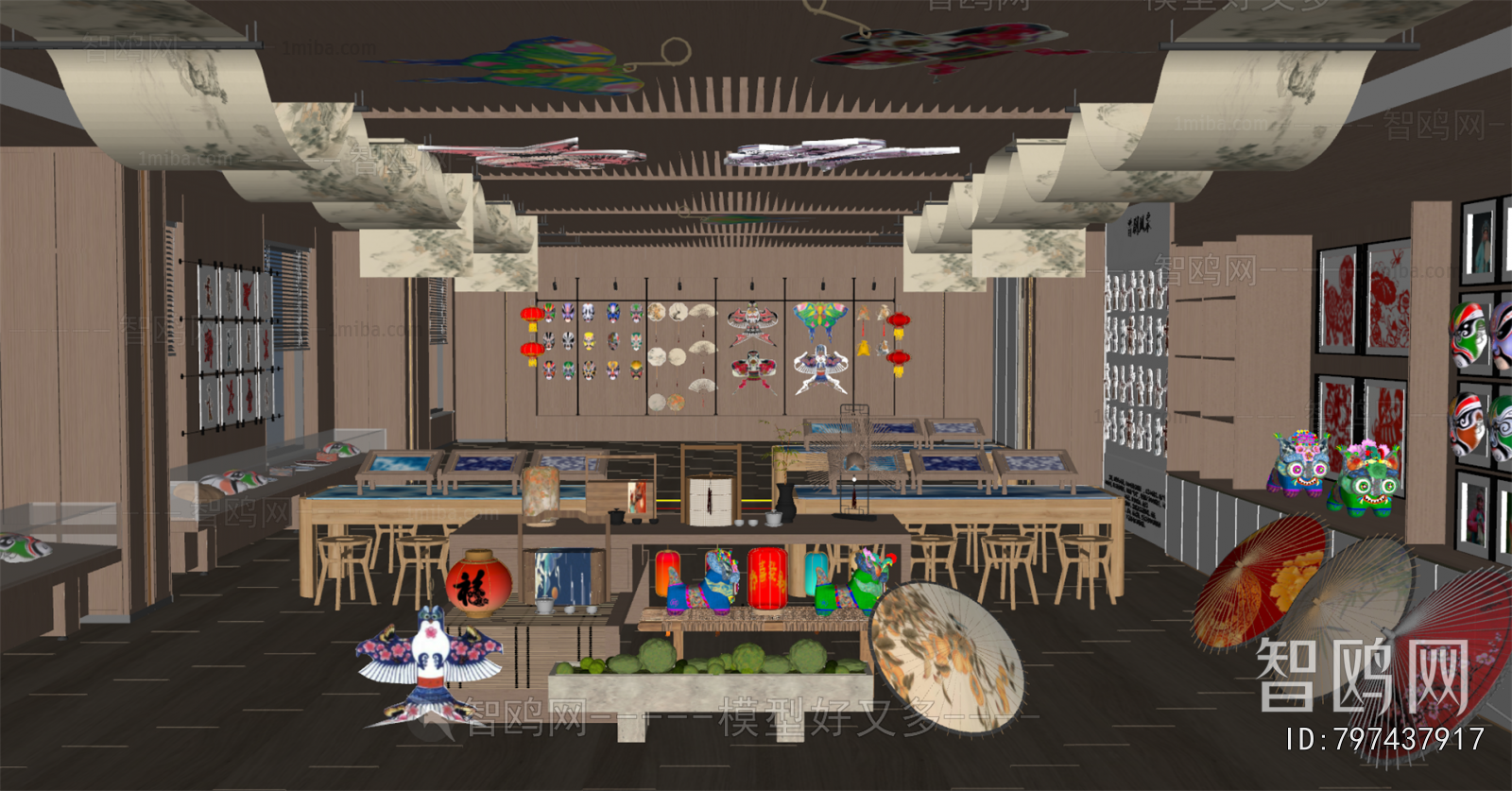 New Chinese Style Exhibition Hall