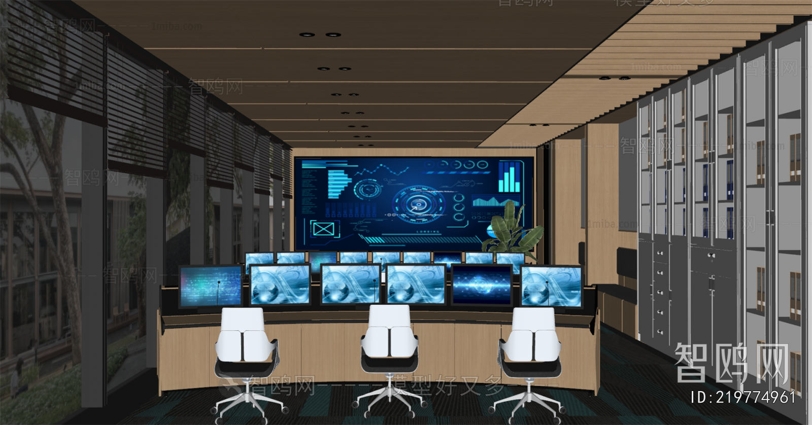 Modern Monitor Room